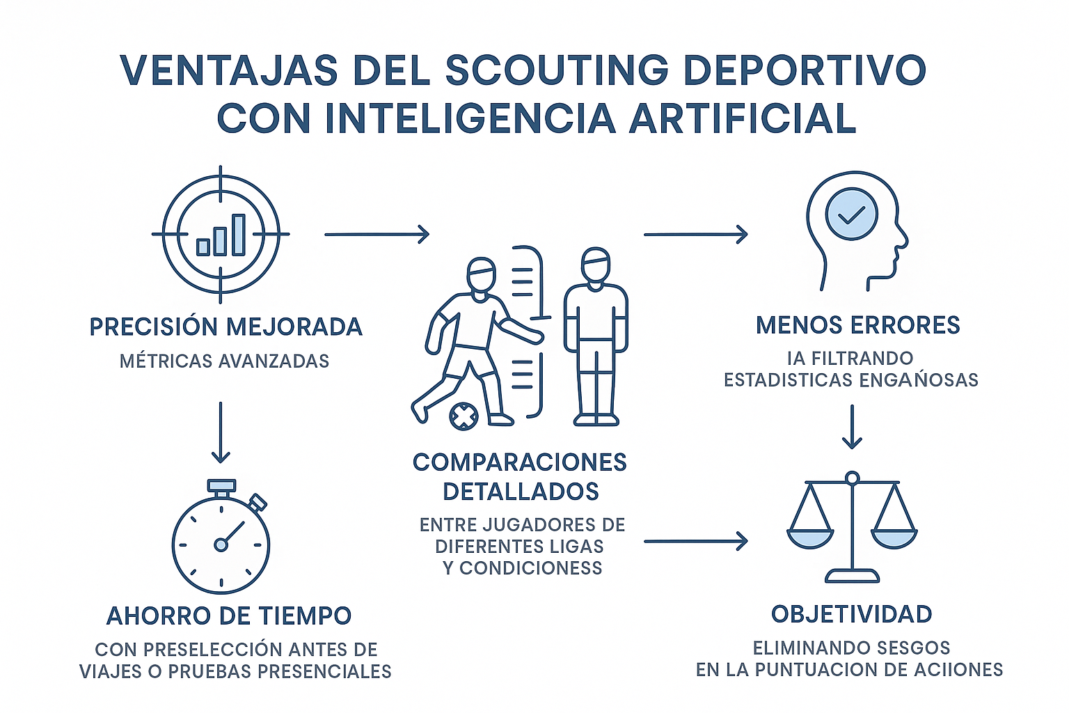 Ventajas del scouting deportivo con Inteligencia Artificial 